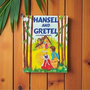 VINTAGE 1970 Hansel and Gretel Coloring Book – Modern Promotions – Unused